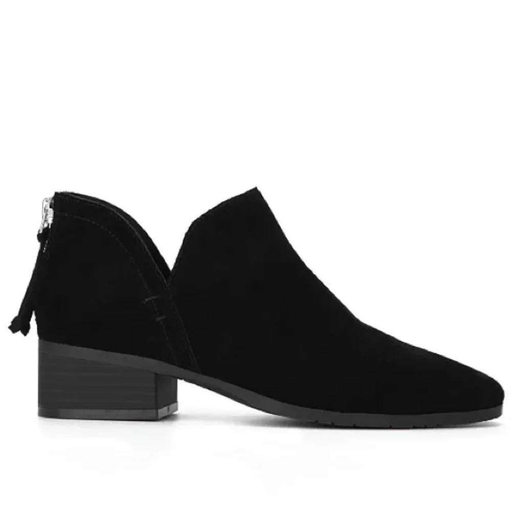 Kenneth Cole Reaction Black Suede Ankle Booties
